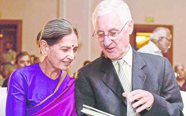 Mike Brearley and Mana Sarabhai